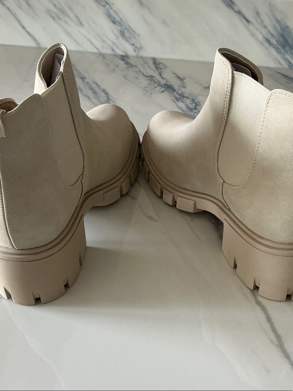 Chelsea Lug Boots in Cream - Women - Picture 5 of 5